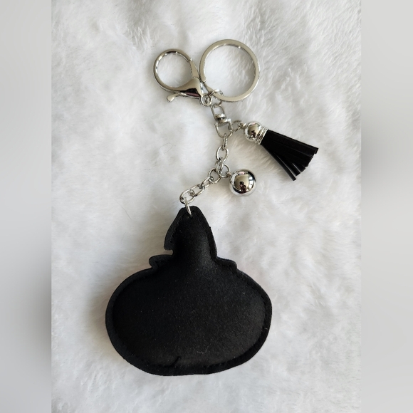 Sparkling Pumpkin With Hat Keychain with Tassel - Picture 3 of 3